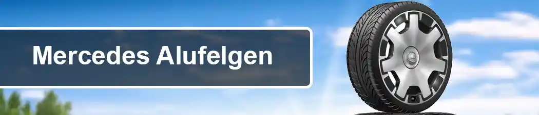 Mercedes-Benz Alufelgen montiert auf einer C-Klasse